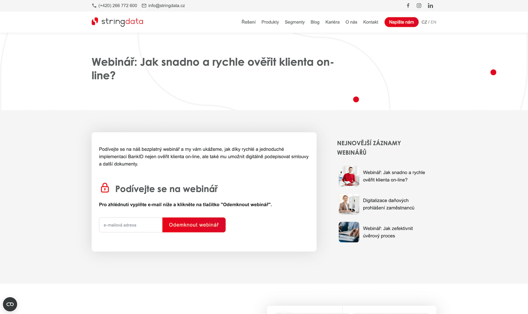 Webináře stringdata