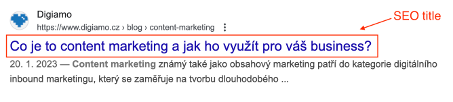 SEO titulek